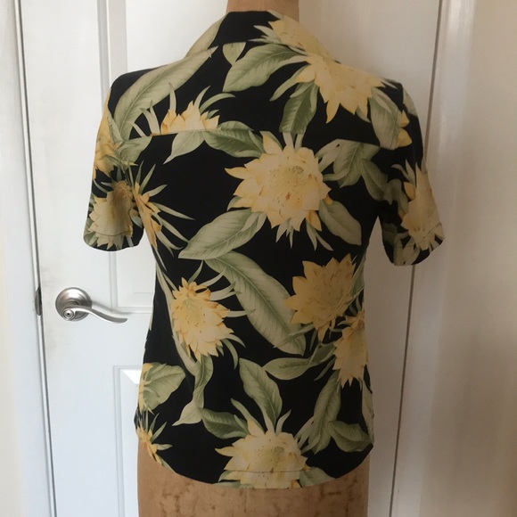 💫Tommy Bahama Silk Women’s Tropical Blouse - Picture 3 of 7